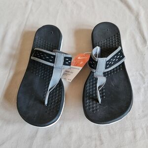 Women's Black Nike Flip Flops